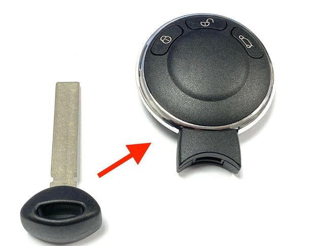 HU92 key blade for Mini One Cooper S R56 R57 3 button remote fob 2006 2007 2008 2009 2010 2011 2012 2013 2014 2015
