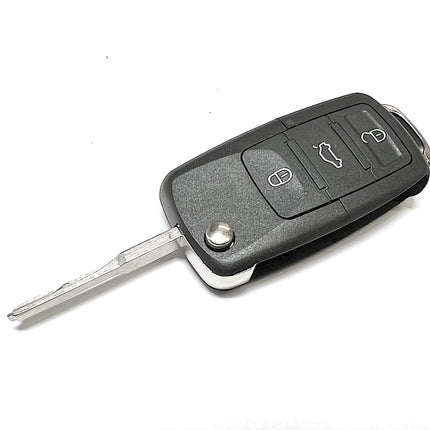 RFC 3 button flip key case for VW Volkswagen Crafter 2006 2007 2008 2009 2010 2011 2012 2013 2014 2015 2016 2017 HU64 key blade