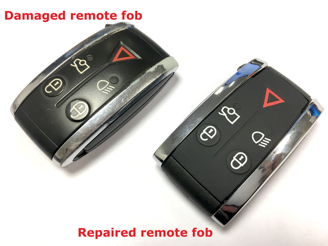Repair service for Jaguar XK XF 5 button keyless entry remote fob 2006 2007 2008 2009 2010 2011 2012