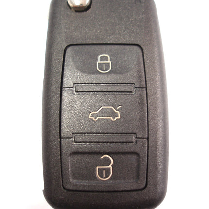 RFC 3 button flip key case for Audi A8 D3 remote key fob 2002 2003 2004 2005 2006 2007 2008 2009 2010
