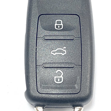 RFC 3 button flip key case shell for VW Volkswagen Golf MK6 remote key fob 2010 2011 2012 2013