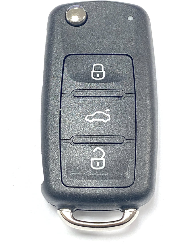 RFC 3 button flip key case shell for VW Volkswagen Golf MK6 remote key fob 2010 2011 2012 2013