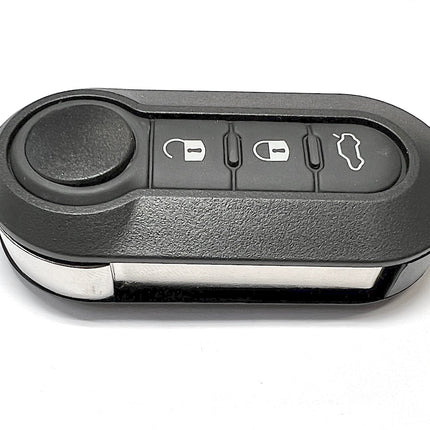 RFC 3 button flip key case for Fiat 500 remote fob 2007 2008 2009 2010 2011 2012 2013 2014 2015 2016 2017 2018 2019 2020 SIP22 key blade