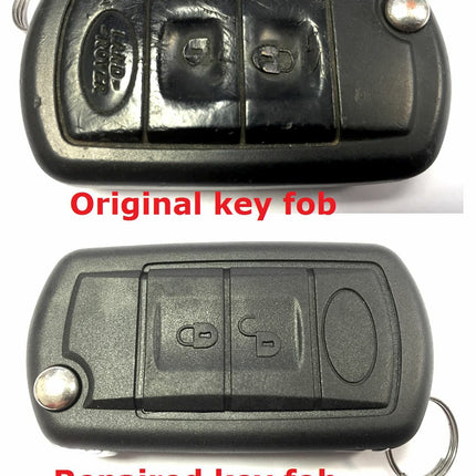 Repair service for Land Rover Range Rover Sport L320 3 remote flip key fob + new case 2005 2006 2007 2008 2009