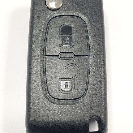 RFC 2 button flip key case for Peugeot 308 3008 5008 remote fob