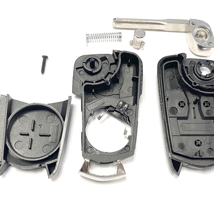 RFC 3 button flip key case for Vauxhall Vectra C remote fob 2002 2003 2004 2005 HU43 Opel