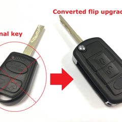 Flip upgrade service for Range Rover L322 3 button remote key 2002 2003 2004 2005 2006 2007