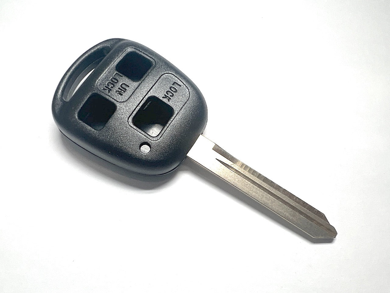 Custodia In Pelle Per Chiave Auto - Adatta A Toyota Prius, Crown, Avensis Verso (2004-2009), 3 Pulsanti, Nero