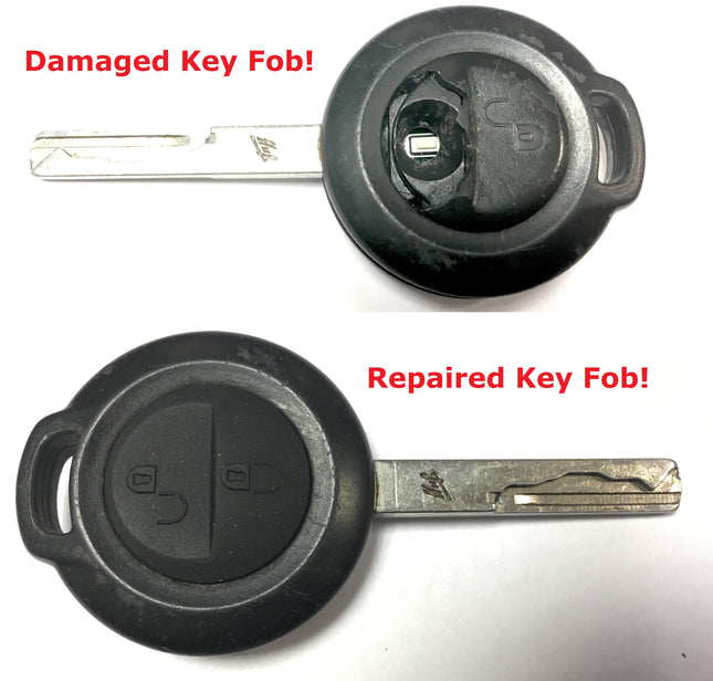 Repair service for Smart ForFour 2 button remote key 2004 2005 2006