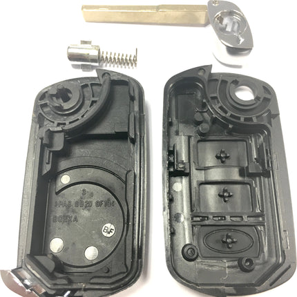 RFC 3 button flip key case for Land Rover Discovery 3 remote fob 2004 - 2009 HU101 blade