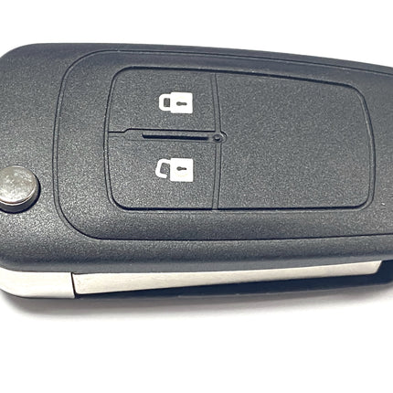 RFC 2 button flip key case for Vauxhall Opel Adam 2009 2010 2011 2012 2013 2014 2015 2016 2017 remote fob