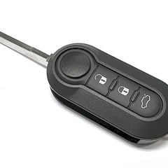 RFC 3 button flip key case for Fiat 500 remote fob 2007 2008 2009 2010 2011 2012 2013 2014 2015 2016 2017 2018 2019 2020 SIP22 key blade