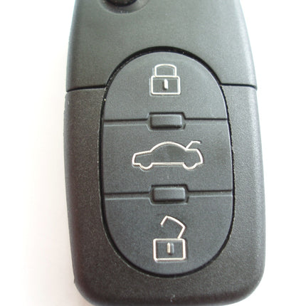 RFC 3 button flip key case for Audi A4 B5 remote fob 1999 2000 2001