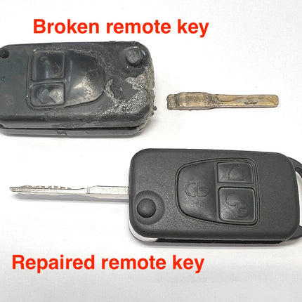 Repair service for Mercedes ML 3 button remote key W163 1997 1998 1999 2000 2001 2002 2003 2004