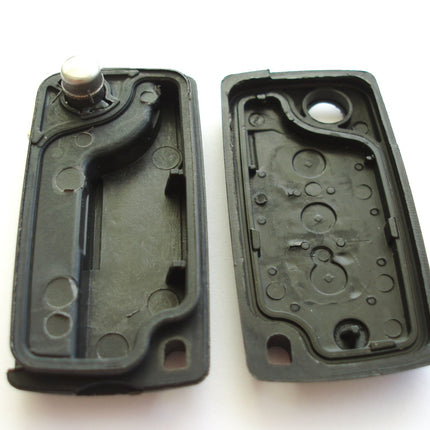 RFC 3 button flip key case for Peugeot 407 607 remote 2004 2005 2006 2007 2008 2009 2010