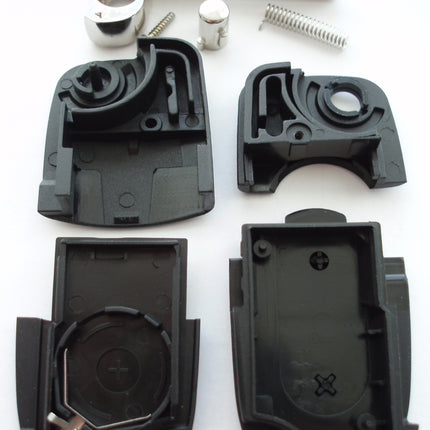 RFC 2 button key case for Audi A3 A4 A6 A8 TT remote fob - single battery holder