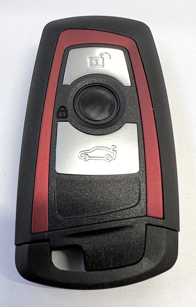 RFC 3 button case for BMW 4 Series F32 F33 F36 Sport Red surround remote fob 2013 2014 2015 2016 2017 2018 2019 2020 2021