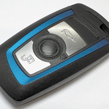 RFC 3 button case for BMW 3 Series F31 F32 M Sport Blue surround remote fob 2011 2012 2013 2014 2015 2016 2017 2018 2019