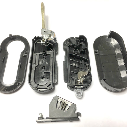 RFC 2 button flip key case for Citroen Relay remote fob 2008 2009 2010 2011 2012 2013 2014 2015 2016 2017 2018 2019 2020 2021 SIP22 blade