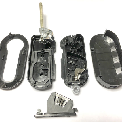 RFC 2 button case for Fiat Ducato remote flip key 2008 2009 2010 2011 2012 2013 2014 2015 2016 2017 2018 2019 2020 2021 SIP22 blade