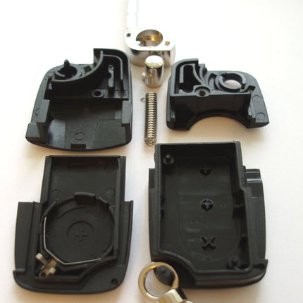 RFC 3 button flip key case for Audi A6 C5 remote fob 2002 2003 2004 HU66 CR2032 version