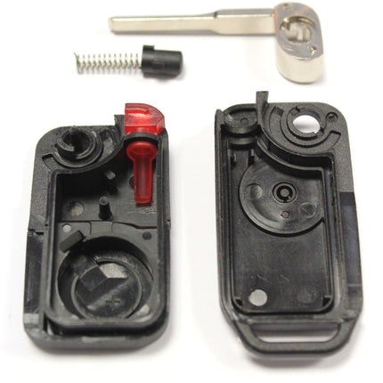 RFC 1 button flip key case for Mercedes C S SL Class remote infra red HU64 blade W202 W124 R129 