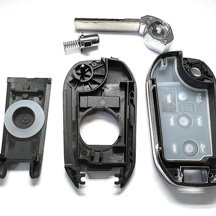 RFC 3 button flip key case for Peugeot 208 remote fob 2012 2013 2014 2015 2016 2017 HU83