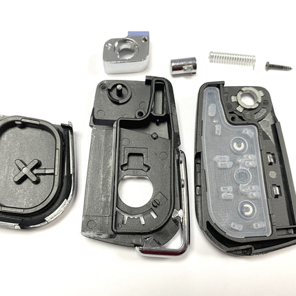 RFC 2 button flip key case for Peugeot 108 2014 - 2021 remote fob