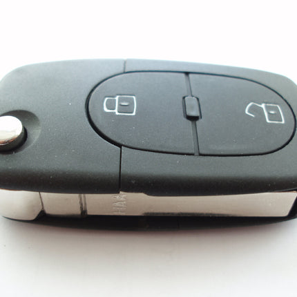 RFC 2 button key case for Audi A3 A4 A6 A8 TT remote fob - single battery holder