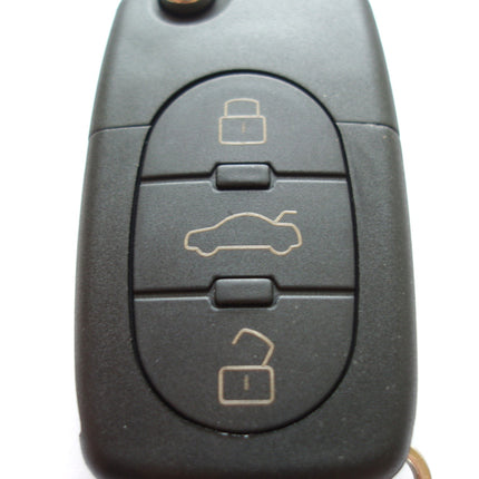 RFC 3 button flip key case for Audi A6 C5 remote fob 2002 2003 2004 HU66 CR2032 version