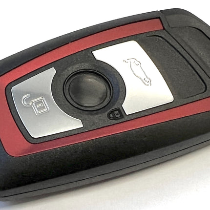 RFC 3 button case for BMW 4 Series F32 F33 F36 Sport Red surround remote fob 2013 2014 2015 2016 2017 2018 2019 2020 2021