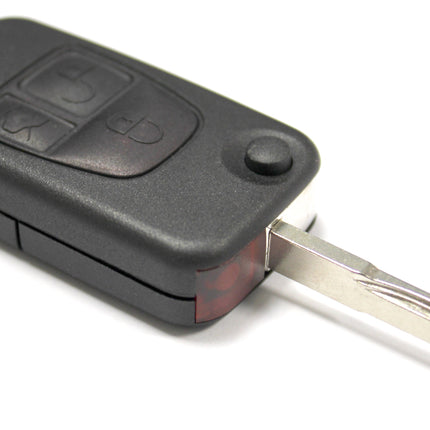 Replacement 3 button flip key case for Mercedes ML class remote key 1997 1998 1999 2000 2001 2002 2003 2004 2005