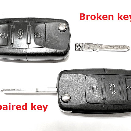 Repair service for VW Volkswagen Crafter 3 button flip key 2006 2007 2008 2009 2010 2011 2012 2013 2014 2015 2016 2017