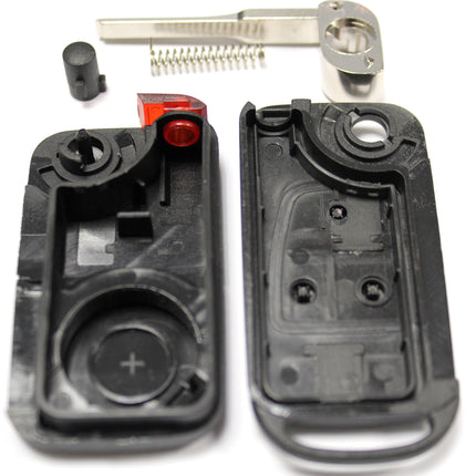 Replacement 3 button flip key case for Mercedes ML class remote key 1997 1998 1999 2000 2001 2002 2003 2004 2005