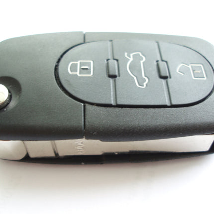 RFC 3 button flip key case for Audi TT MK1 remote fob 1998 1999 2000 2001 2002