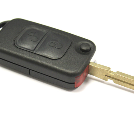 RFC 2 button flip key case for Mercedes A C E S Class Infra Red HU39T