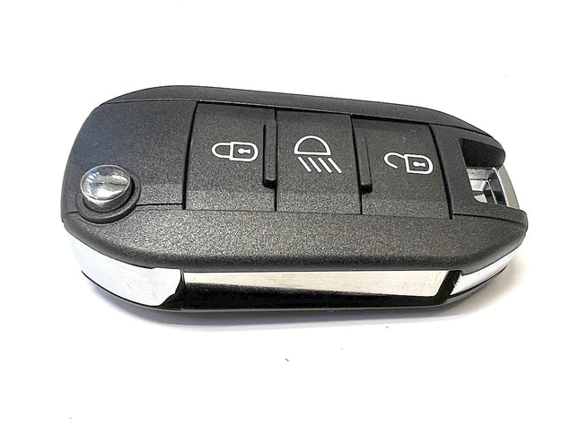 RFC 3 button flip key case for Peugeot 208 remote fob 2012 2013 2014 2015 2016 2017 HU83