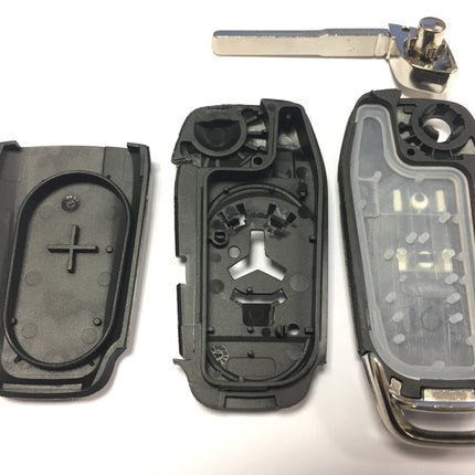 RFC 2 button flip key case for Ford Ranger T6 remote fob 2015 2016 2017 2018 2019