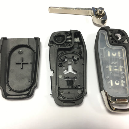 RFC 3 button flip key case for Ford Mondeo remote fob 2015 2016 2017 2018 2019 2020 2021