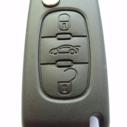 RFC 3 button flip key case for Peugeot 407 607 remote 2004 2005 2006 2007 2008 2009 2010