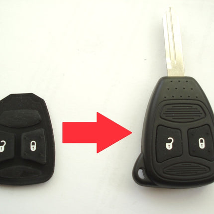 RFC 2 button remote pad for Chrysler Dodge Jeep remote key fob