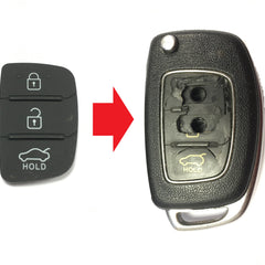 RFC 3 button rubber pad for Hyundai I10 I20 I40 IX35 Tucson remote key