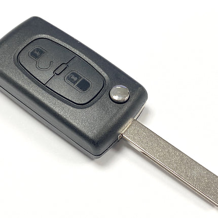 RFC 2 button flip key case for Peugeot 308 3008 5008 remote fob