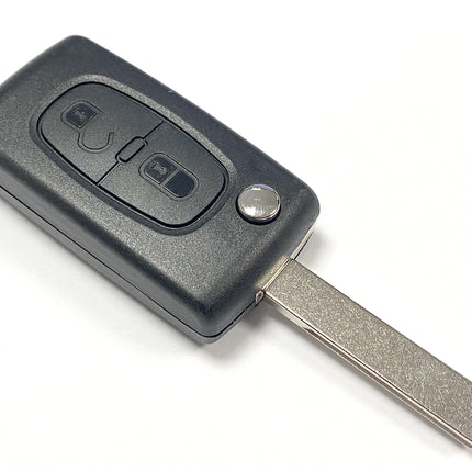 RFC 2 button flip key case for Citroen DS3 remote fob 2010 2011 2012 2013 2014 2015 2016