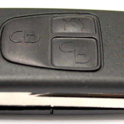 Replacement 3 button flip key case for Mercedes ML class remote key 1997 1998 1999 2000 2001 2002 2003 2004 2005
