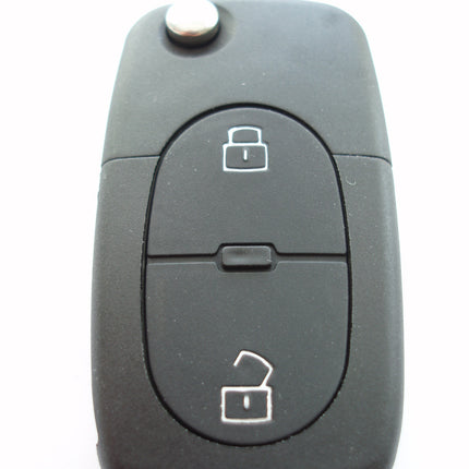 RFC 2 button key case for Audi A3 A4 A6 A8 TT remote fob - single battery holder