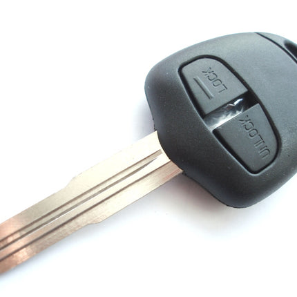 Replacement 2 button key case for Mitsubishi Outlander L200 Shogun Lance remote left groove