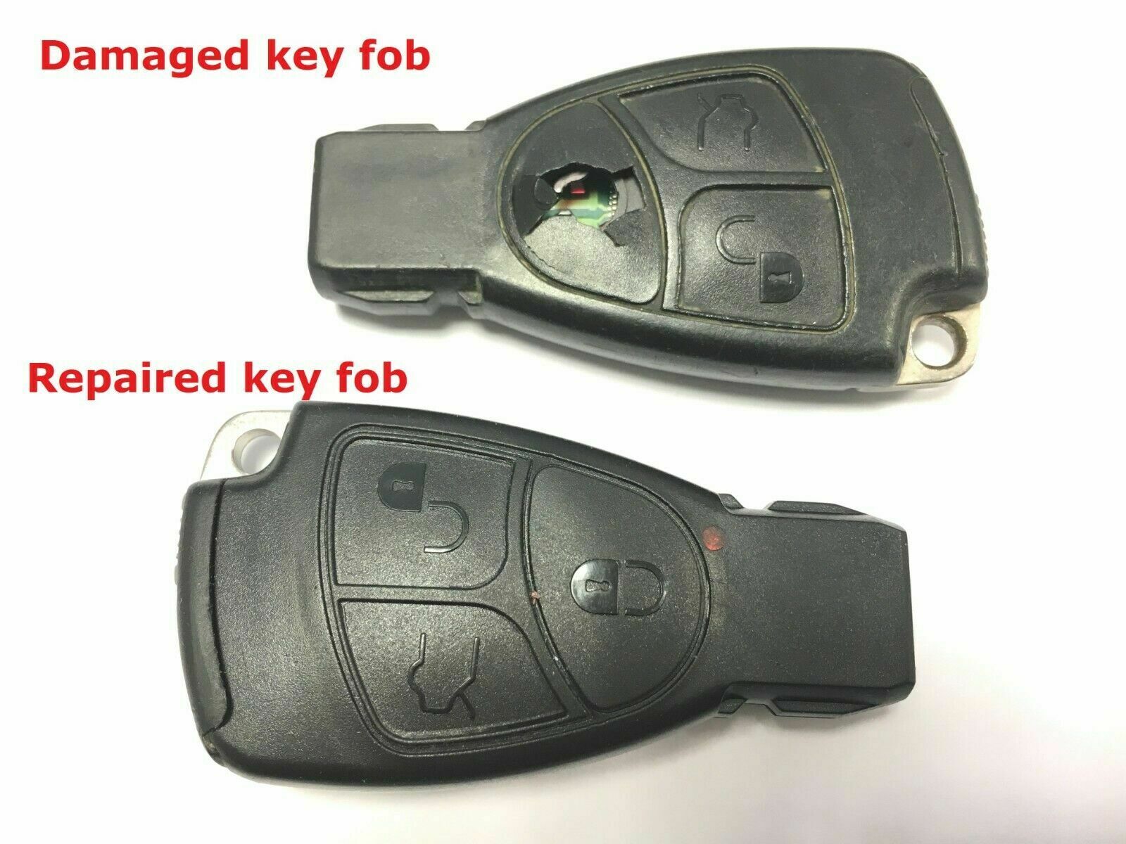 Key Fob Case, Repair Kit Mercedes Benz 2 Button