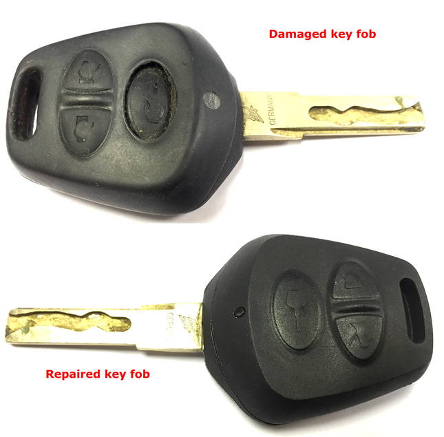 Repair refurbishment service for Porsche 911 Boxster S 3 button remote key fob 1998 1999 2000 2001 2002 2003 2004