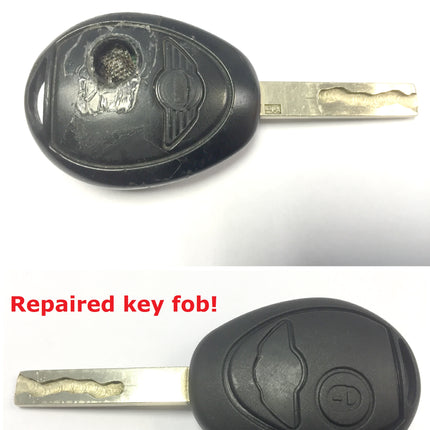 Repair refurbishment service for Mini One Cooper S 2 button remote key fob